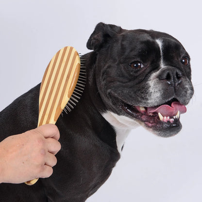 Hybrid Groomer Pet Brush – Striped Finish